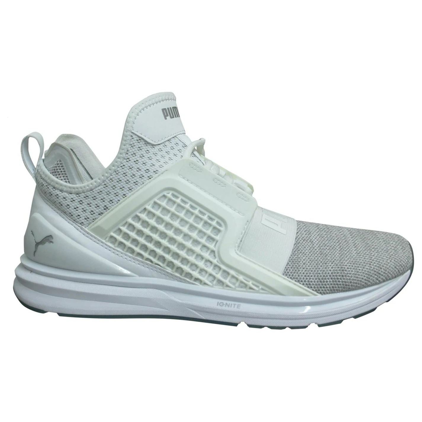 Puma Ignite Limitless Knit Mens Running Trainers White –