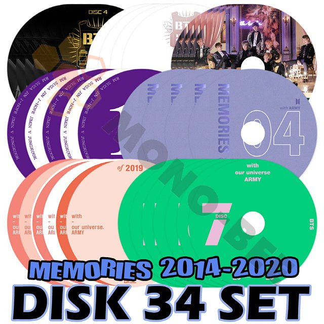 K-POP DVD] BTS MEMORIES OF 2014 - 2020 34枚セット防弾少年団