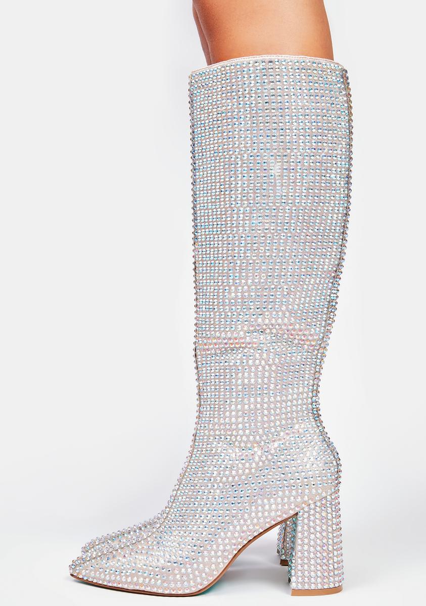 betsey johnson knee high boots