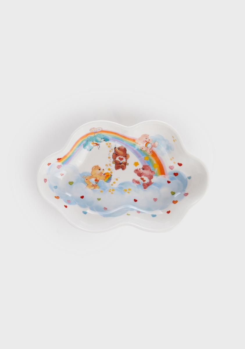 Dolls Kill x Care Bears Cloud Graphic Print Trinket Dish - White