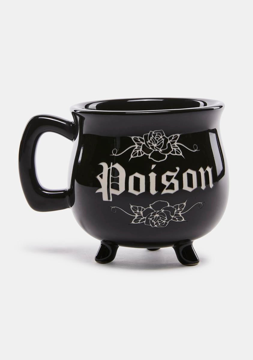 Dolls Home Poison Rose Cauldron Mug - Black