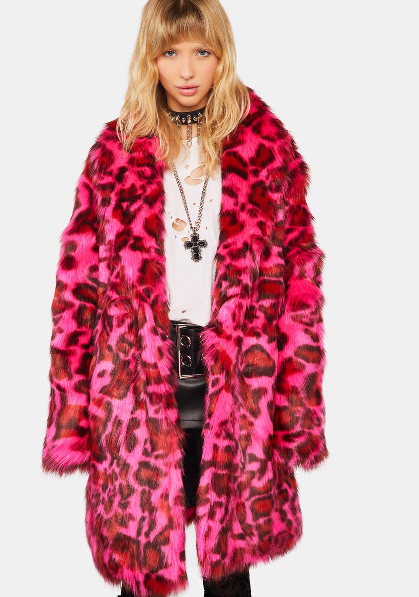 Cheetah Dynasty Faux Fur Coat