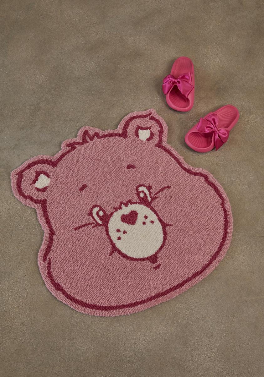 Dolls Kill x Care Bears Cheer Bear Tufted Bath Mat - Pink