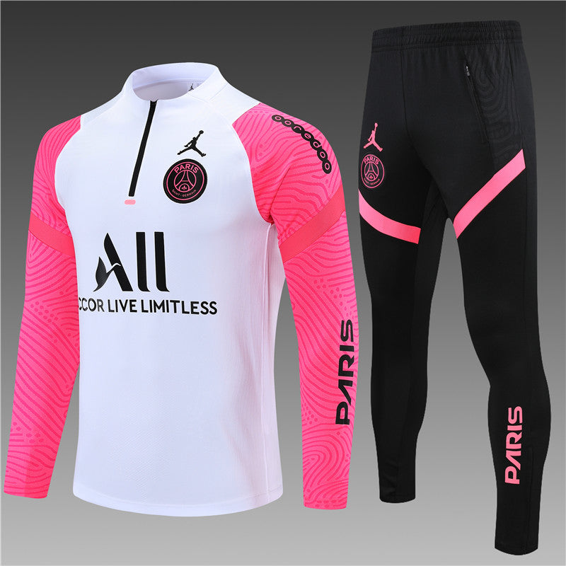 psg half zip pink