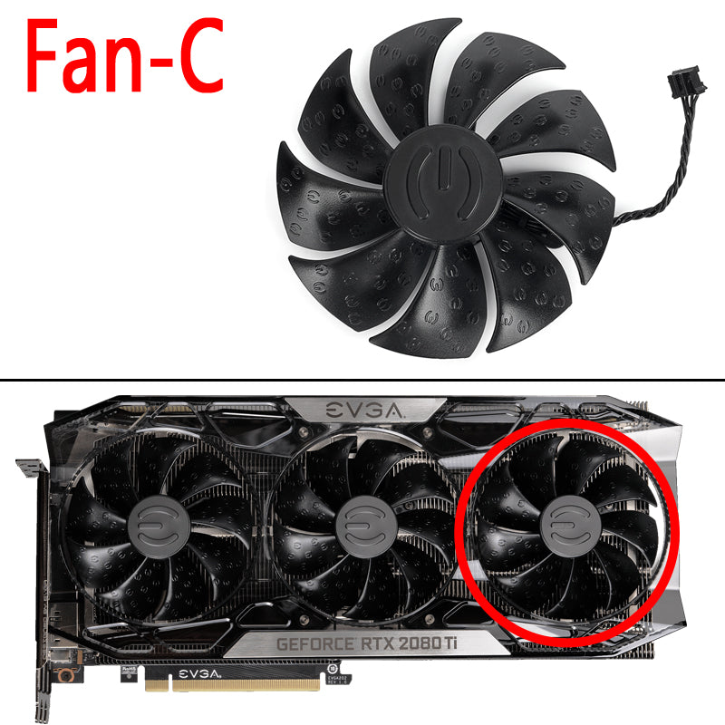 87mm PLD09220S12H Cooler Fan Replacement For EVGA RTX Ti FTW3 ULT – gpu-fan