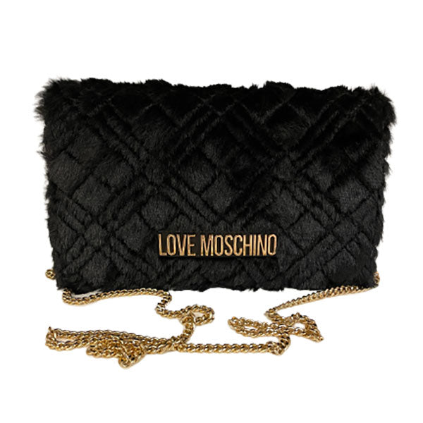 Ambassadør Bowling skyde Love Moschino sort pels og guld håndtaske – FORKÆLELSE by Dorthe Kildal