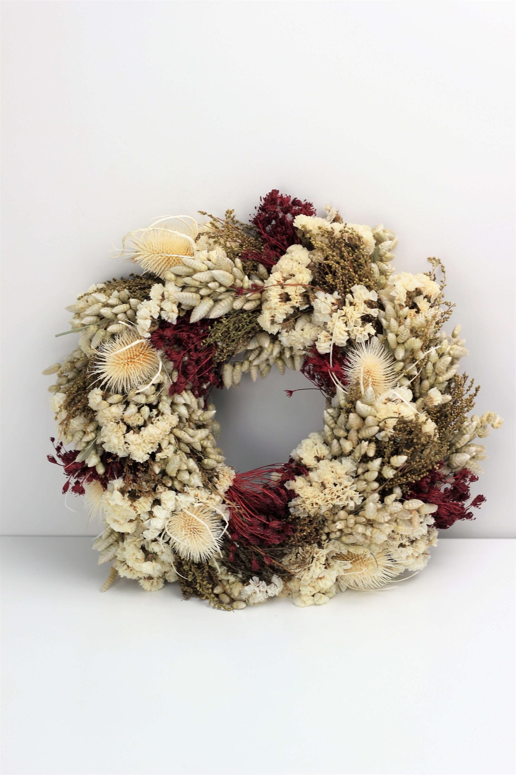 dried flower Xmas  half wreathe ②