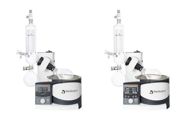 Twp Heidolph benchtop rotovaps.