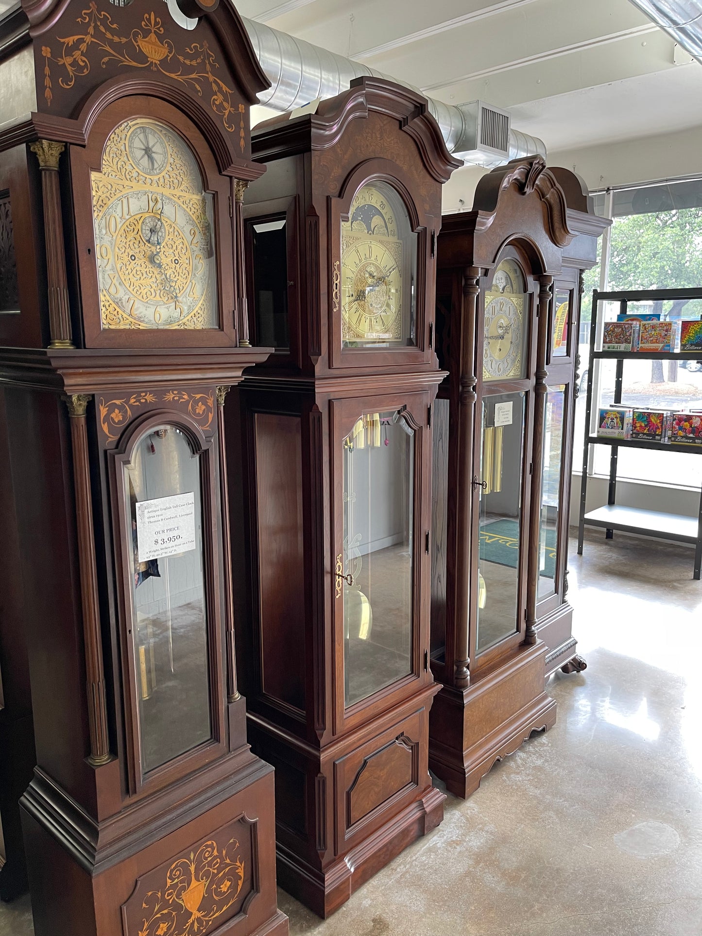 VINTAGE COLONIAL MOLYNEUX GRANDFATHER CLOCK