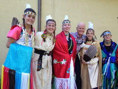 Michael with Indian Dancers