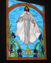 Stained Glass Window Philmont LDS Chapel