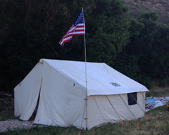 Porch with Flag