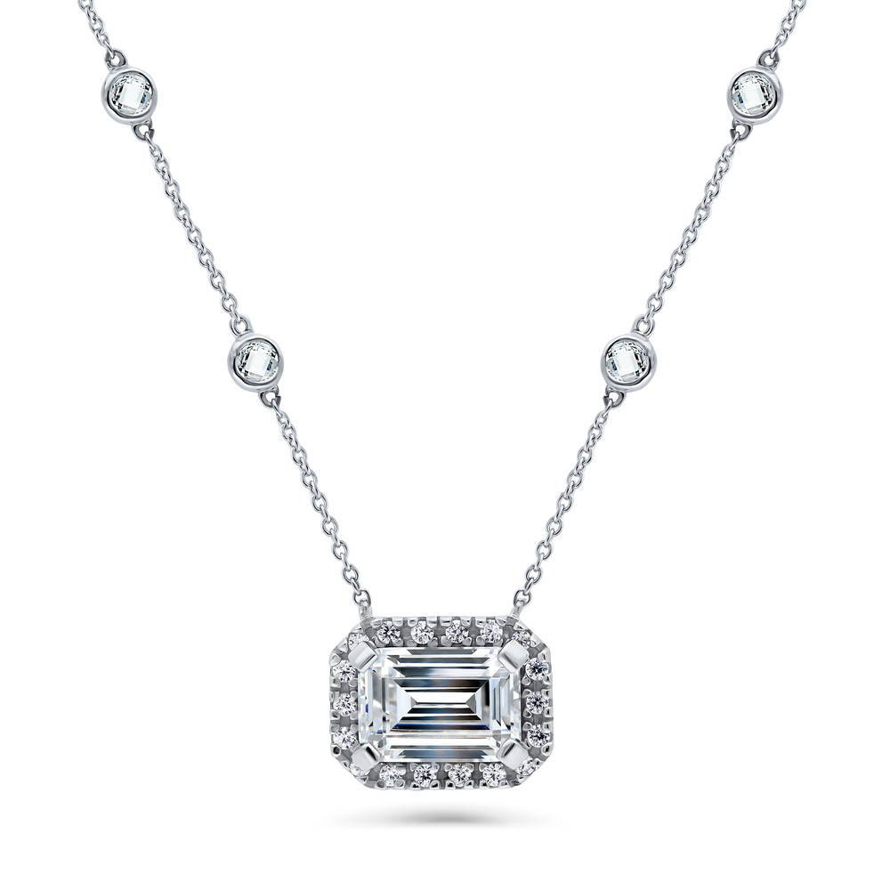 cz sterling necklace