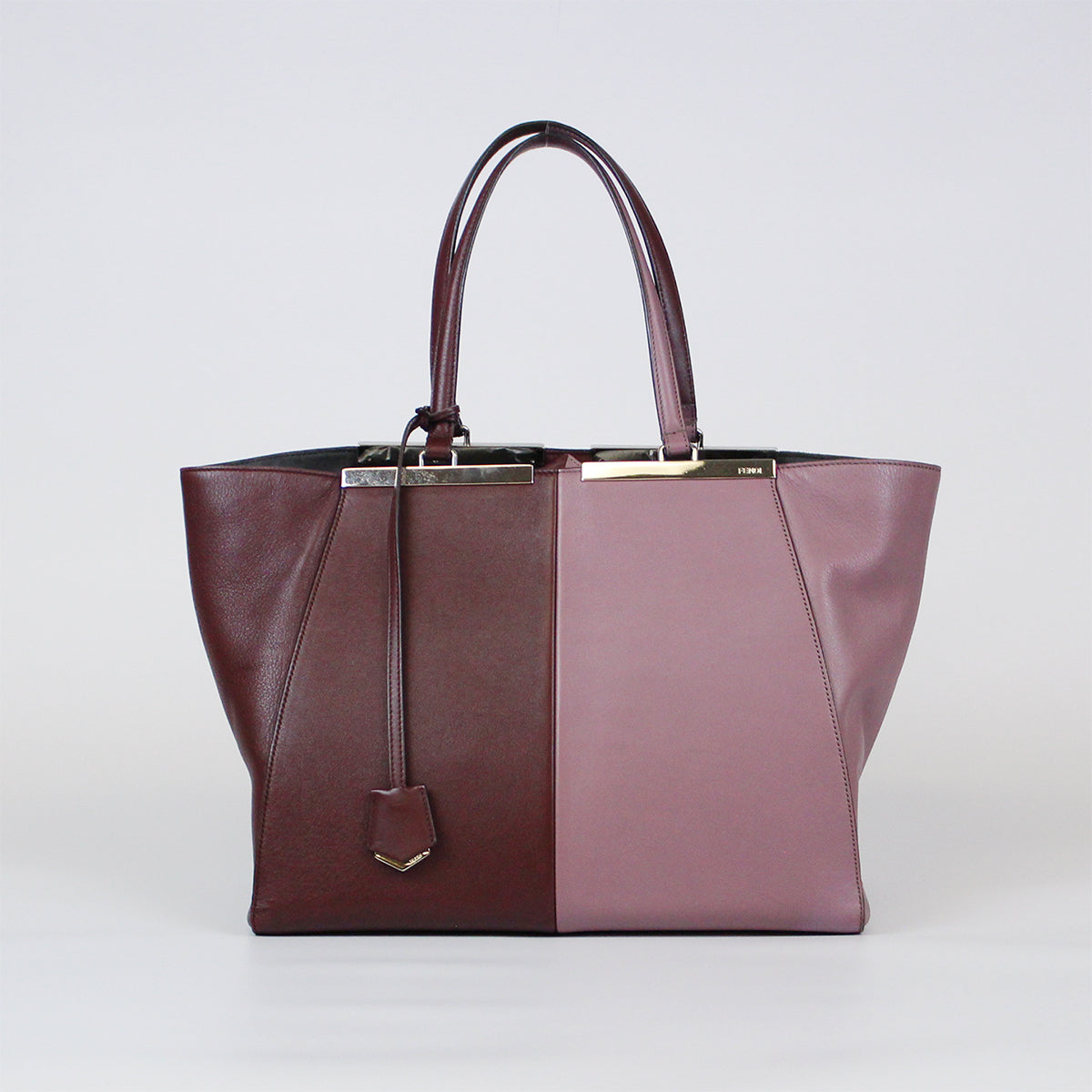 フェンディ トロワジュール BORDEAUX/PINK トートバッグ FENDI ブランド レディース 8BH272