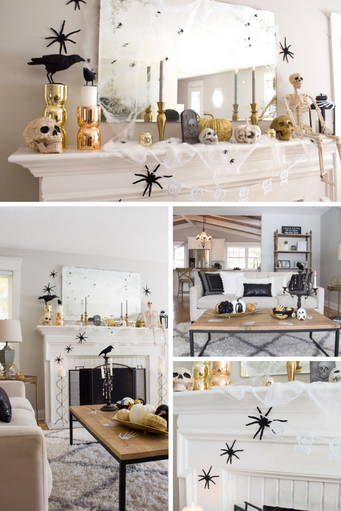 Styled with Lace Modern Halloween Home Decor