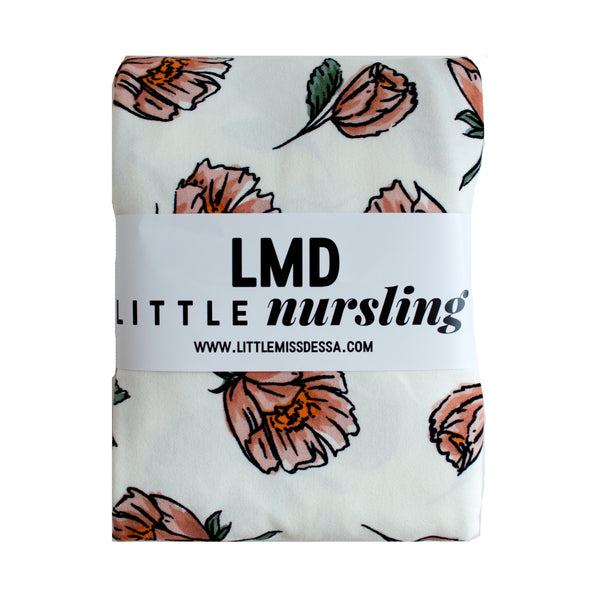 Little Nursling™ Knit Jersey Swaddle Baby Blanket | Vanilla Poppy