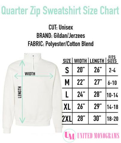 Monogrammed Quarter Zip Sweatshirt Best