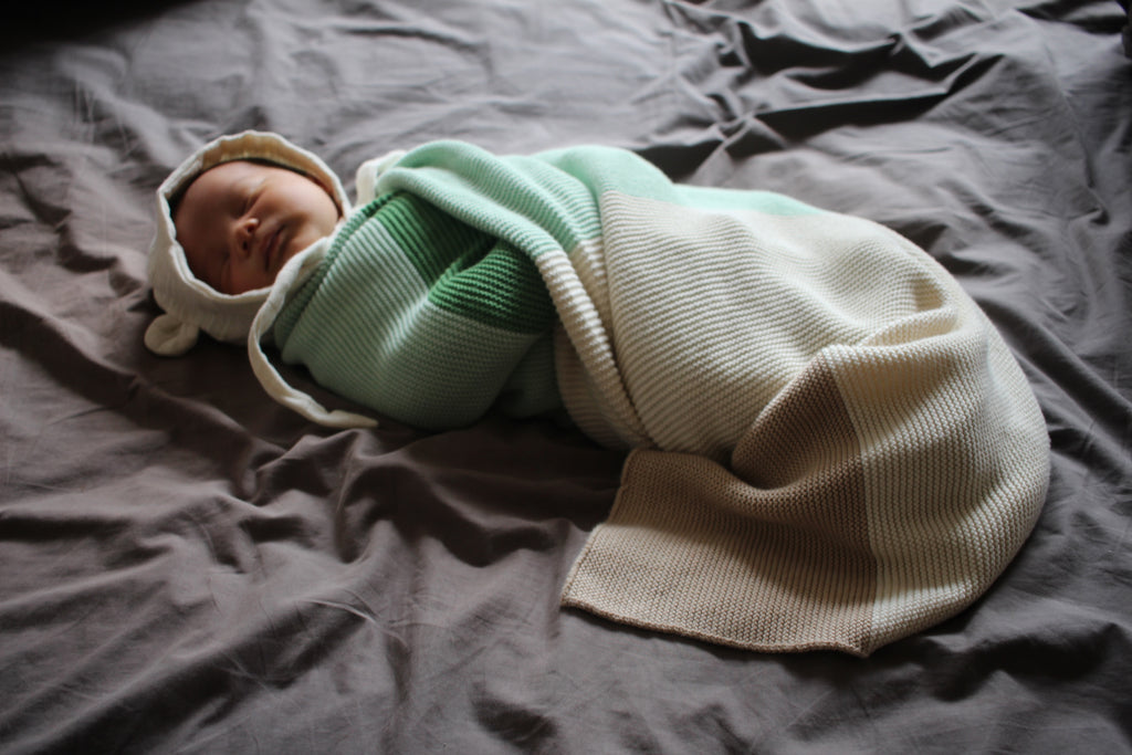 koko's nest modern heirloom breathable swaddle blanket