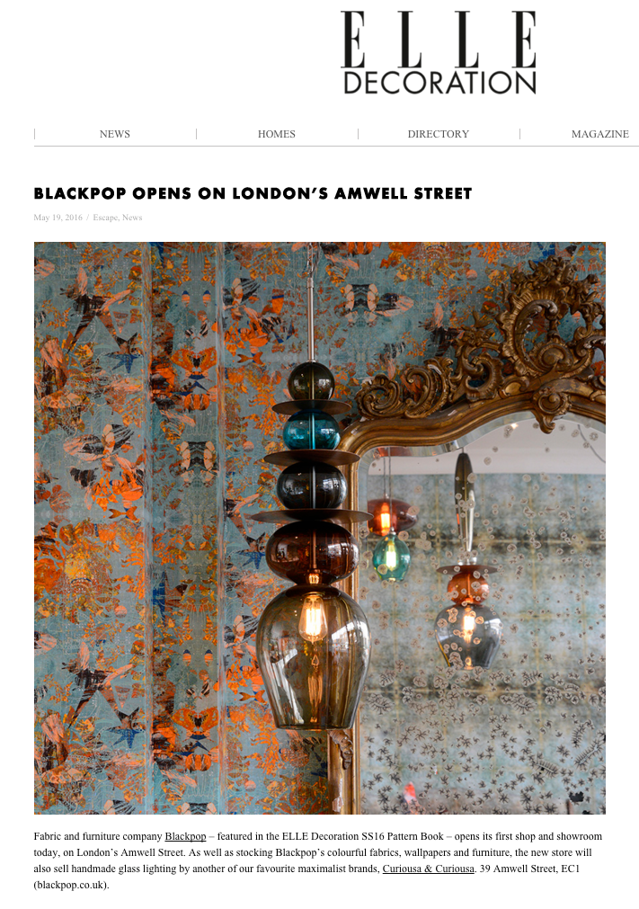 Elle Decoration Blog - Interior design Shops London