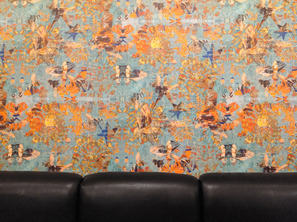 original abstract patterned wallpaper