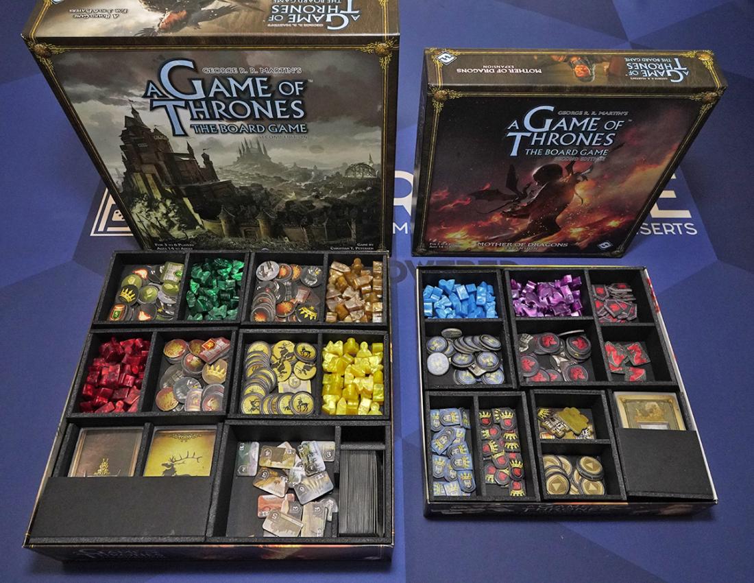 Game Of Thrones The Board Game V3 Foamcore Insert Pre Assembled Top Shelf Gamer Upgrades And Accessories For Your Favorite Tabletop Games