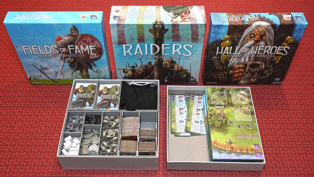 Raiders of the North Sea with all expansions 3D Printed Insert Trays