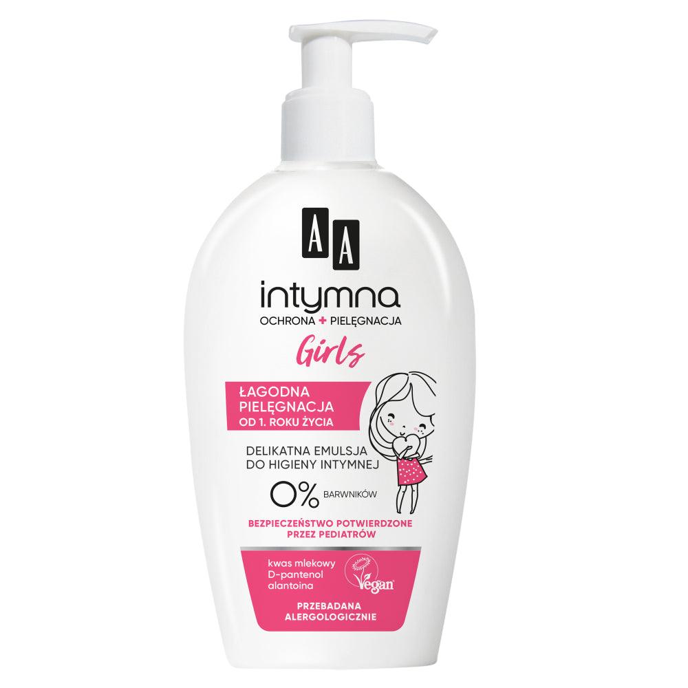 AA INTIMATE GIRLS, vaikiška intymios higienos emulsija, 300 ml