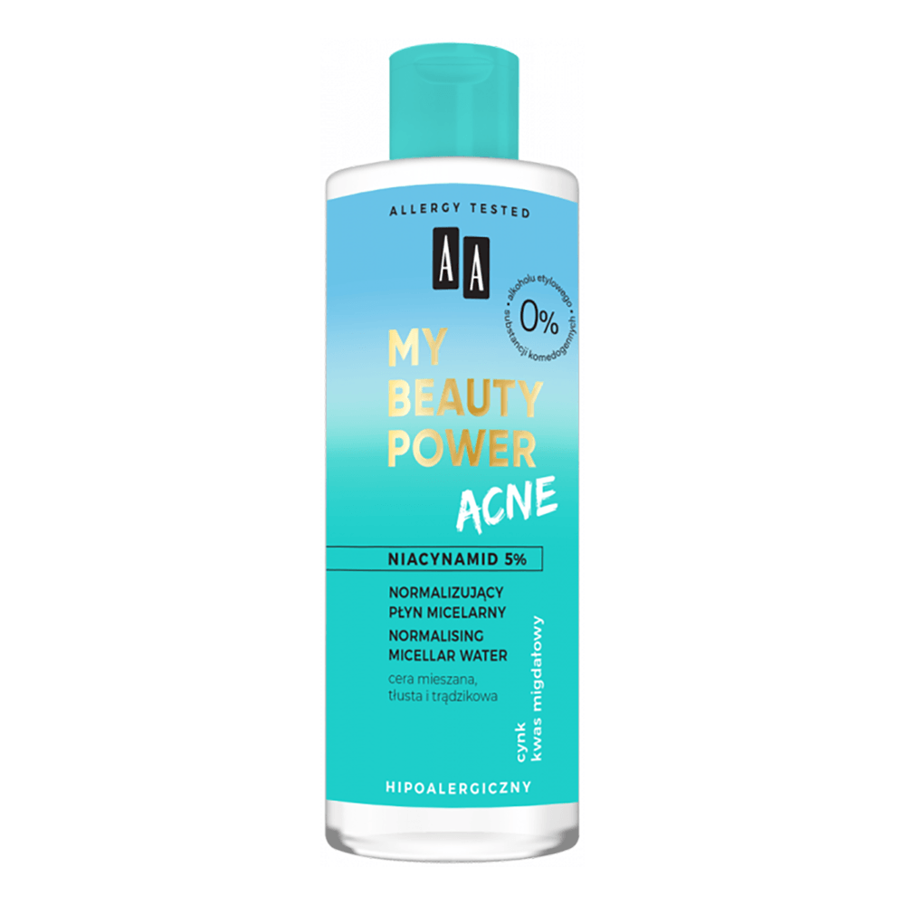 AA MY BEAUTY POWER ACNE normalizuojantis micelinis vanduo, 200 ml - TIESIOG GRAŽI