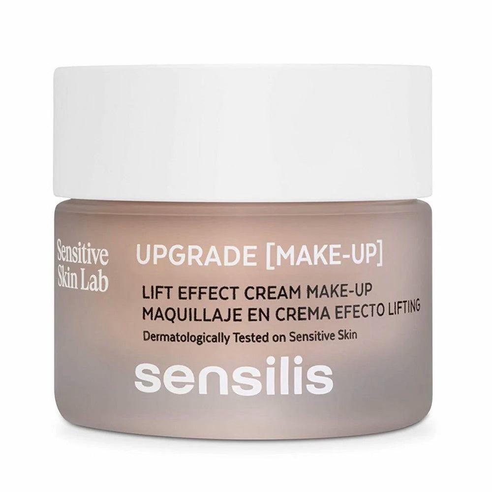 SENSILIS UPGRADE [MAKE UP], stangrinamojo poveikio kreminė makiažo pudra 02 MIEL ROSE, su mentele ir kempinėle 30 ml | Tiesiog Graži