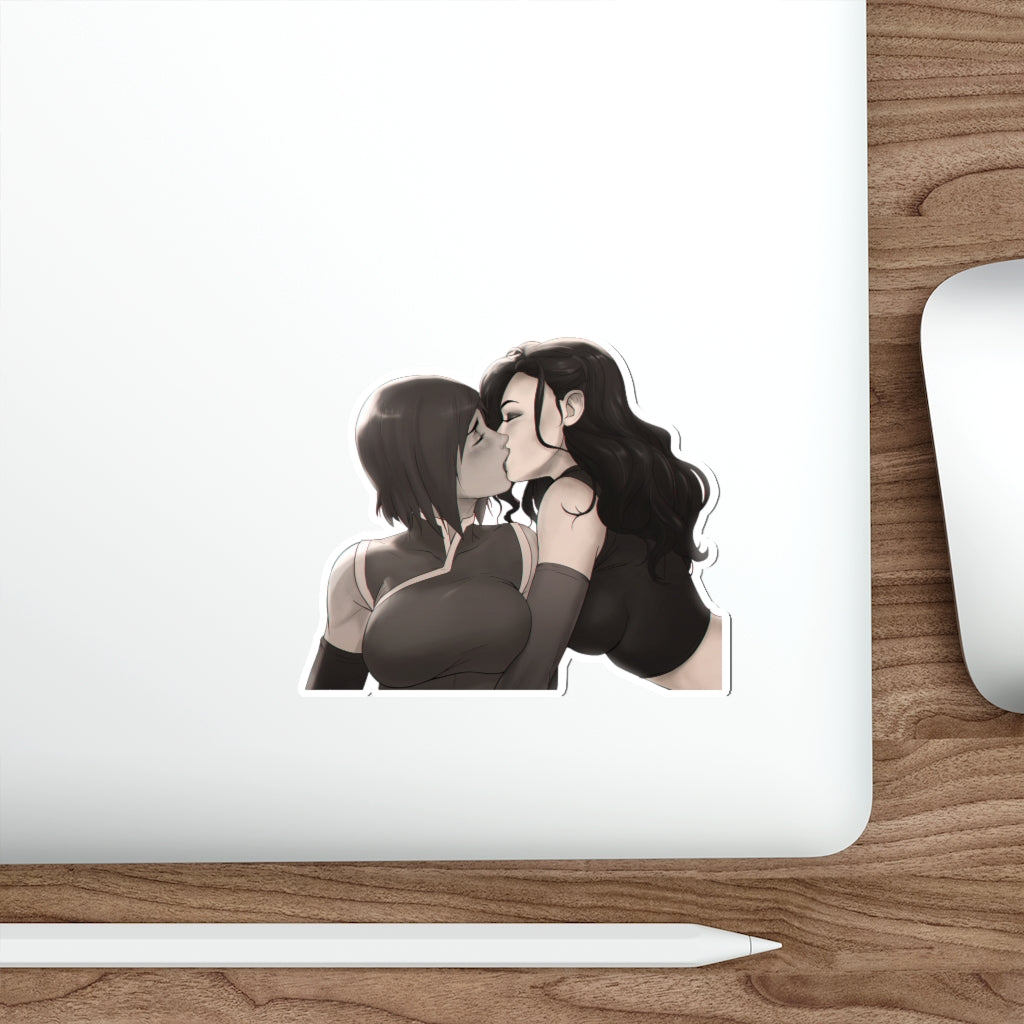 The Legend Of Korra Waterproof Sticker Korrasami Kiss Ecchi Vinyl An K Minded 