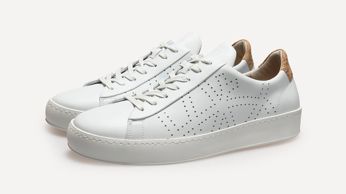 White Vegan Sneakers from Po-Zu | Po-Zu Ltd