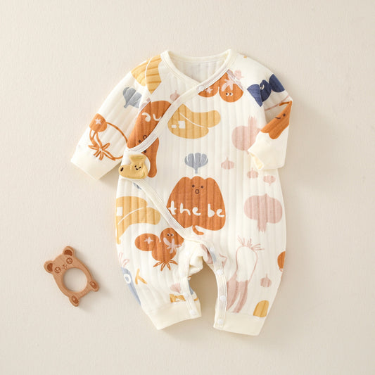 Warm Quilted Newborn Rompers
