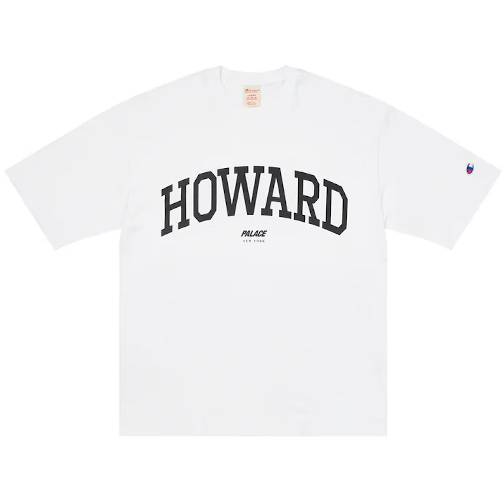 Palace Champion Shop Howard T-shirt New York White – Dousedshop