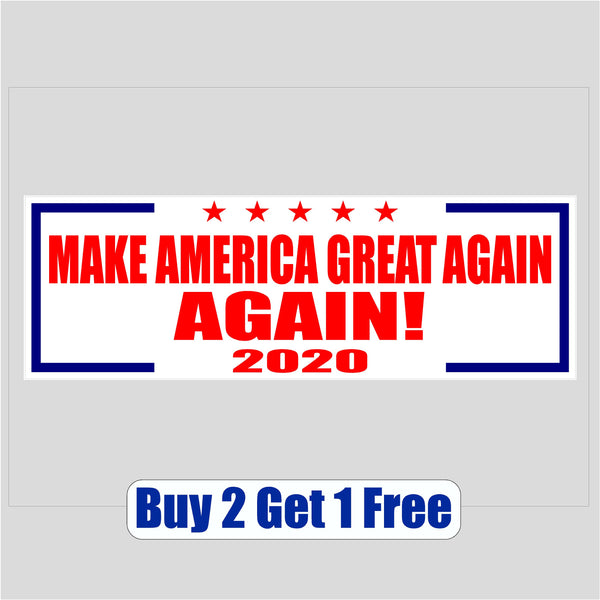10x 2020 Donald Trump for President Make America Great Again Bumper Stic.J 