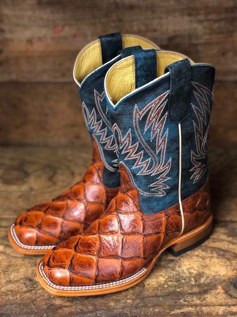 fish leather boots