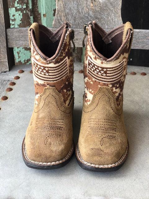 square toe camo boots