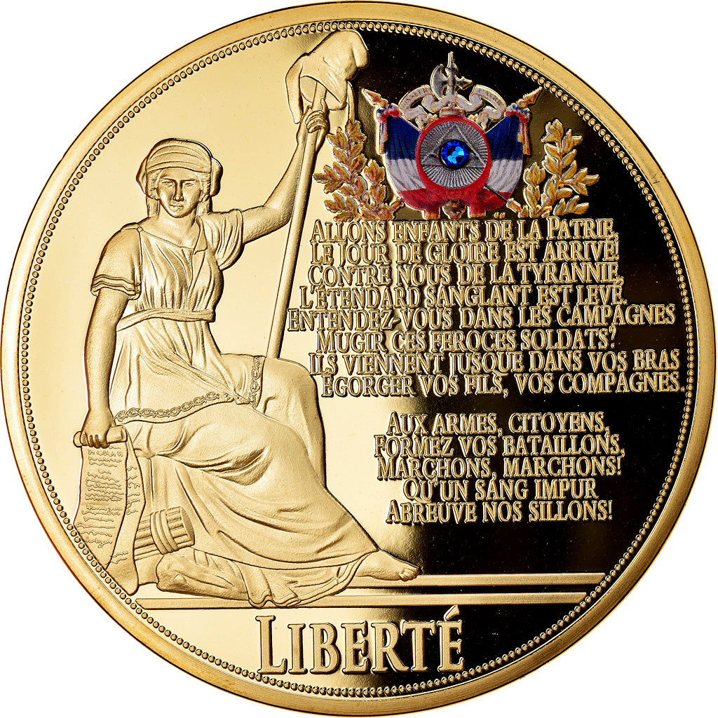 ontwikkelen veel plezier krant Frankrijk Medaille Liberté La Marseillaise 2015 FDC Copper Gilt –  Numiscorner.com