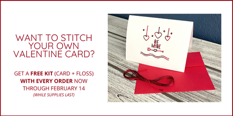 Valentine Card Stitch Kit