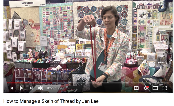 How to Manage a Skein of Thread Tip - JenLee