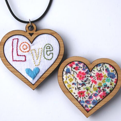 Mini Stitchery Frames - Heart shape