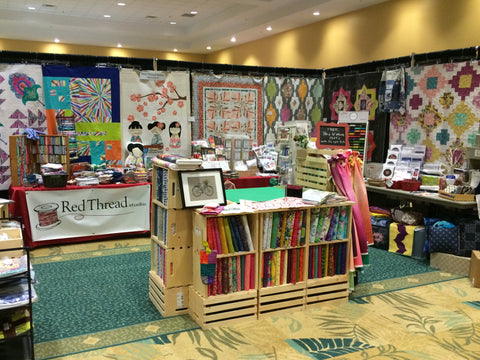 Red Thread Studio Booth at the Port Saint Lucie Quilt Show