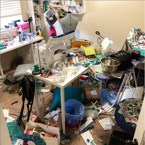 Hot Mess Sewing Room