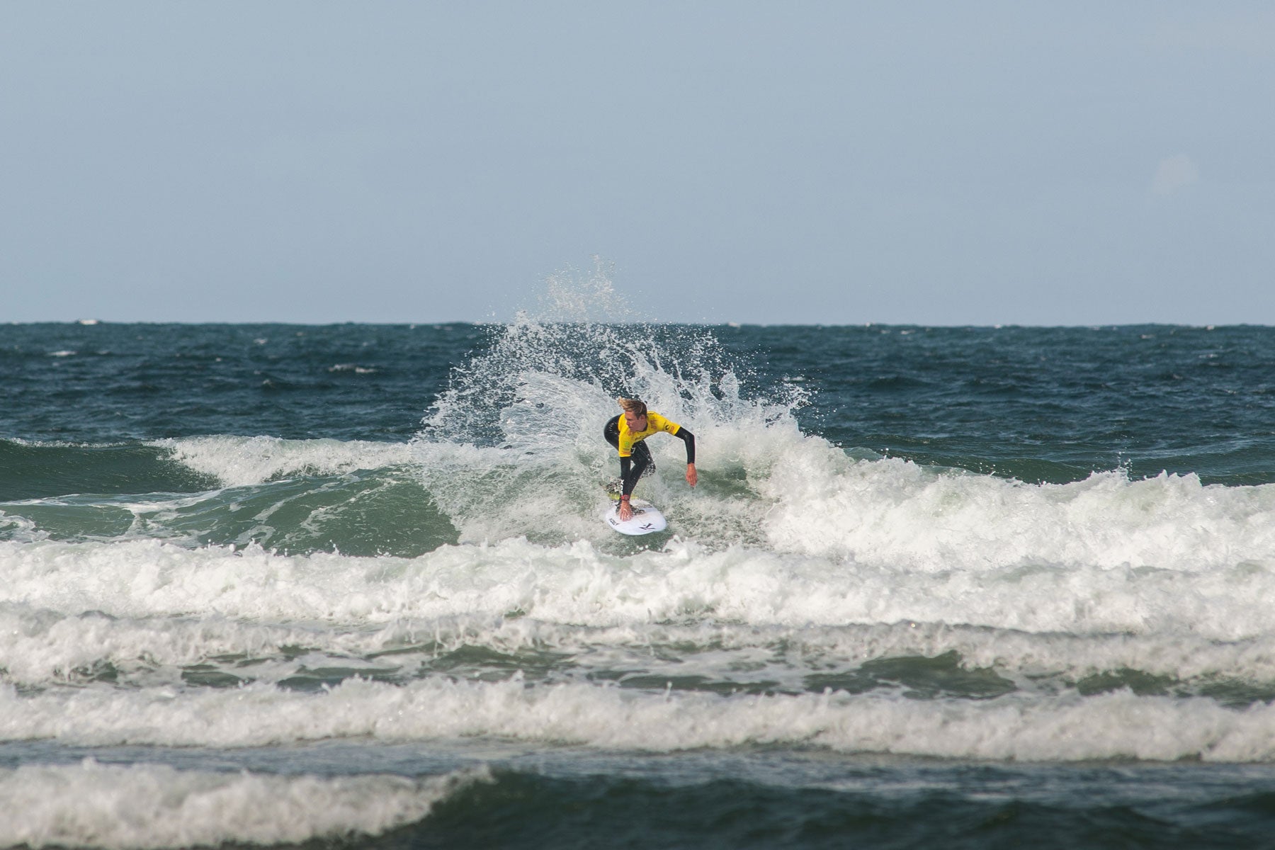 Kevin Schultz shredding at the Rip Curl Pro Tofino 2016