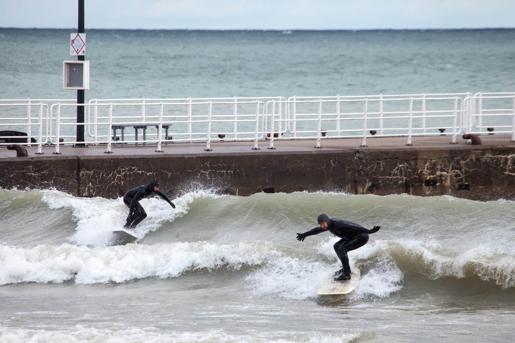 Winter Surfing in Toronto Surf City on the Great Lakes in Canada