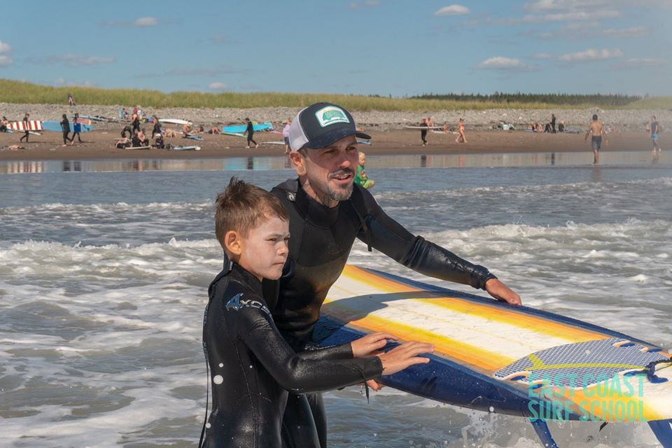 Tyler sharing the stoke. Photo: ECSS