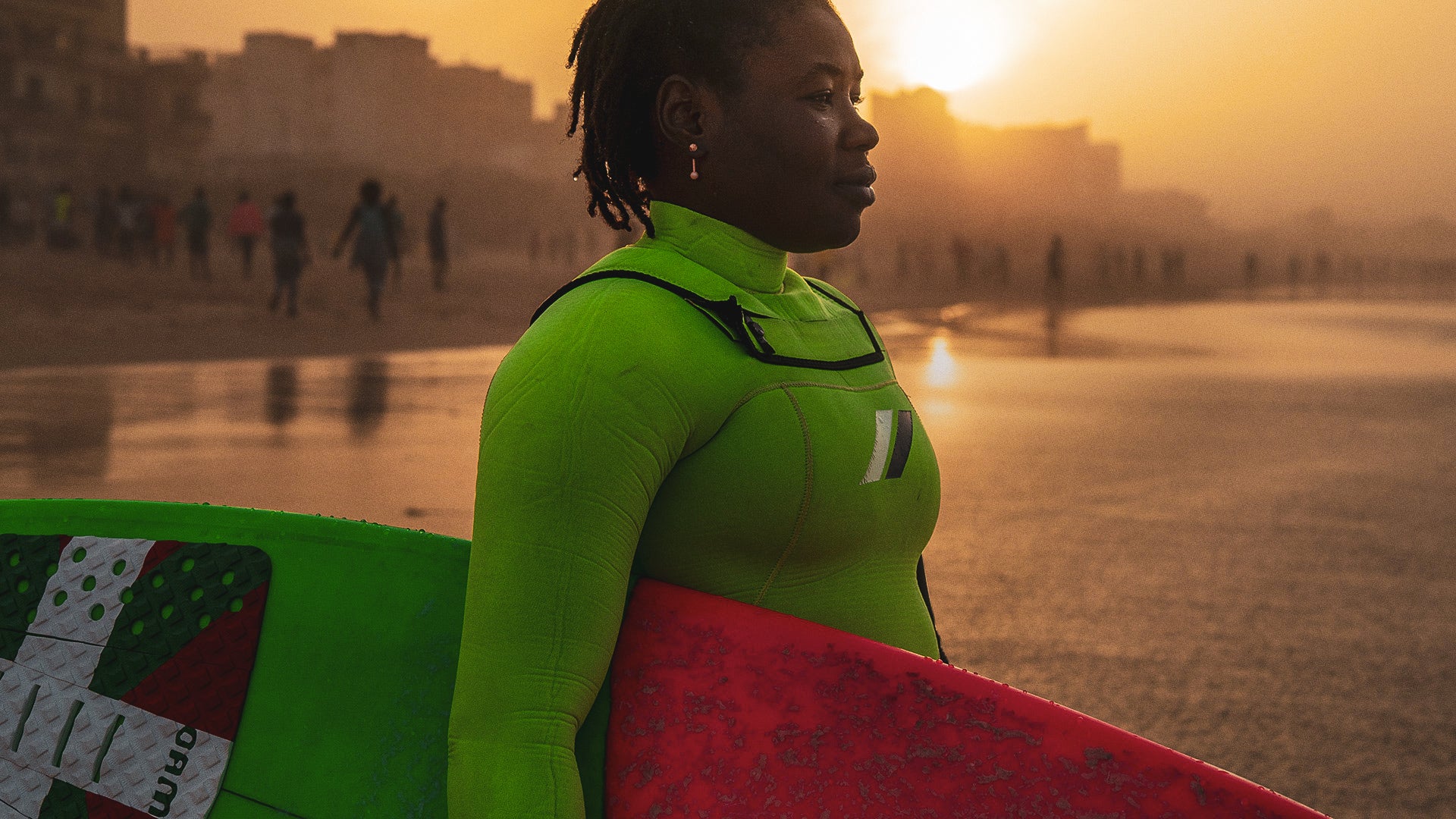 Khadjou Sambe, Senegal's first female surfer