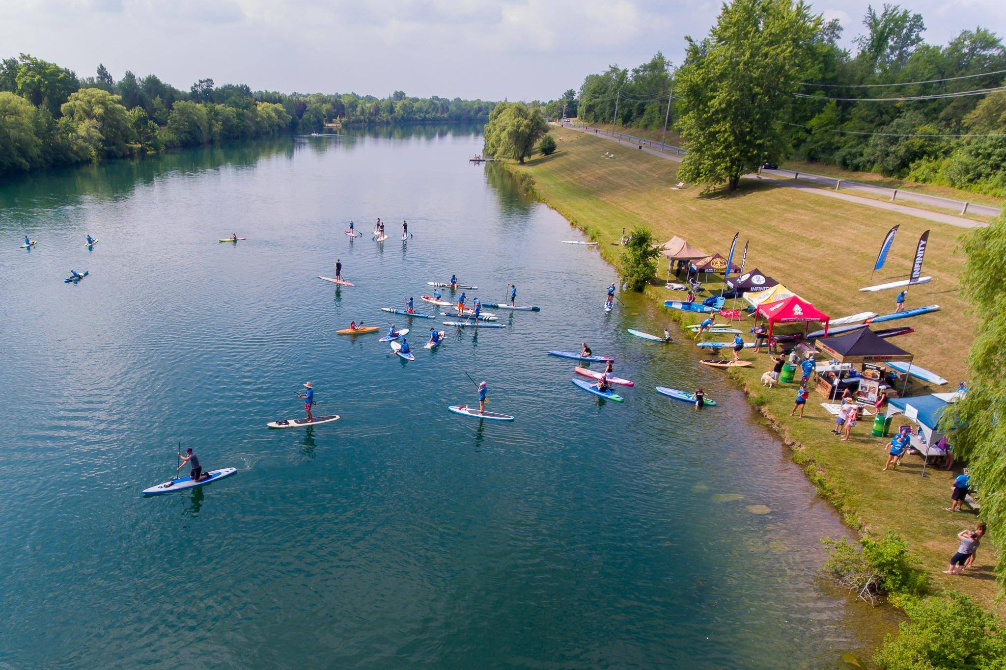 Maddi Leblanc On Board Standup Paddleboarding Fundraiser Canada by Anthony Galacio