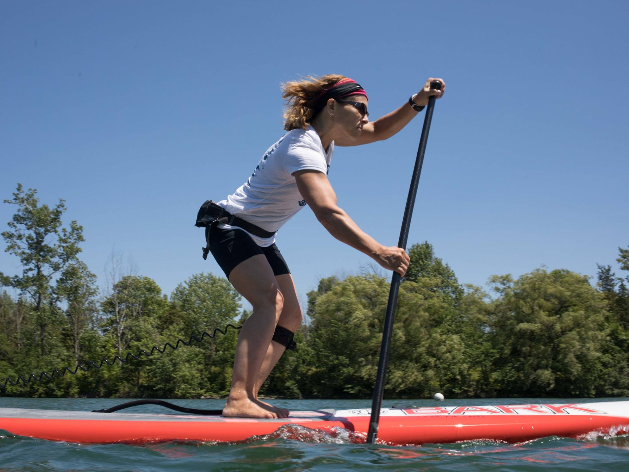 Maddi Leblanc On Board Standup Paddleboarding Fundraiser Canada by Lucas Murnaghan