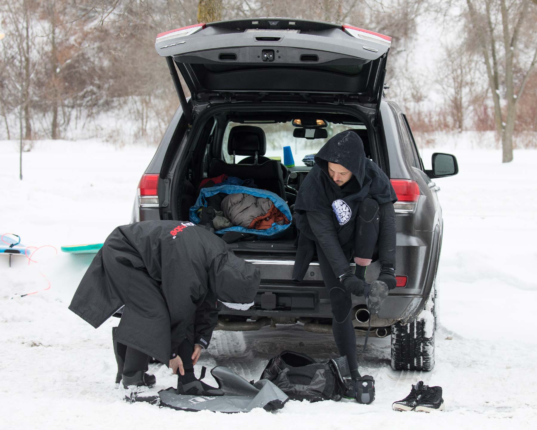 Winter Surfing Canada Great Lakes Surf by Lucas Murnaghan