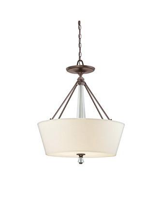 Quoizel Lighting DX2830 PN Deluxe Collection Three Light Pendant Chandelier in Paladian Bronze Finish - Quality Discount Lighting
